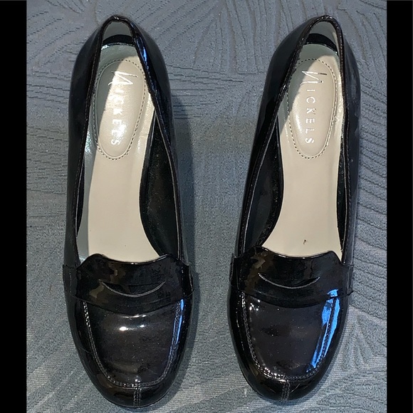 Nickels Black Heels SZ 7 - Picture 1 of 2